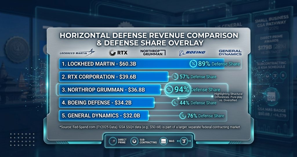 top 5 federal defense contractors